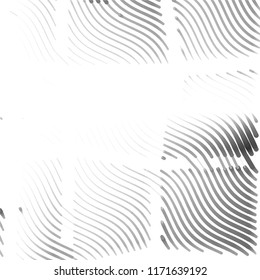Abstract grunge grid stripe halftone background pattern. Spotted black and white line vector illustration
