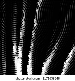 Abstract grunge grid stripe halftone background pattern. Spotted black and white line vector illustration
