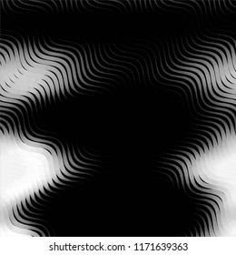 Abstract grunge grid stripe halftone background pattern. Spotted black and white line vector illustration
