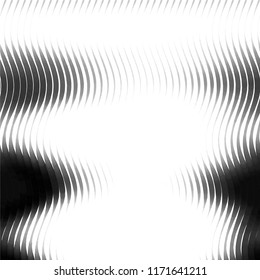Abstract grunge grid stripe halftone background pattern. Spotted black and white line vector illustration
