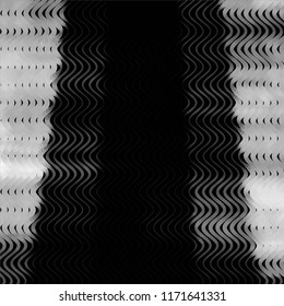 Abstract grunge grid stripe halftone background pattern. Spotted black and white line vector illustration
