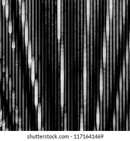 Abstract grunge grid stripe halftone background pattern. Spotted black and white line vector illustration
