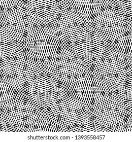 Abstract grunge grid stripe halftone background pattern. Black and white line vector illustration