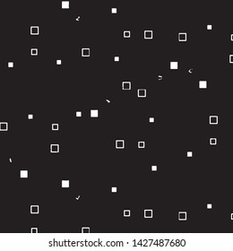 Abstract grunge grid stripe halftone background pattern. Black and white line vector illustration