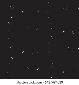 Abstract grunge grid stripe halftone background pattern. Black and white line vector illustration