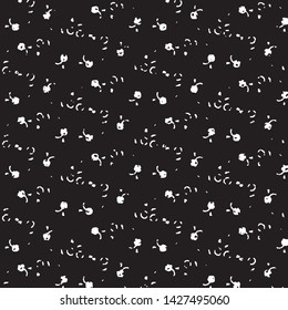 Abstract grunge grid stripe halftone background pattern. Black and white line vector illustration