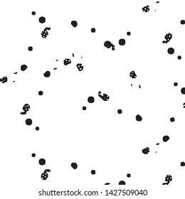 Abstract grunge grid stripe halftone background pattern. Black and white line vector illustration