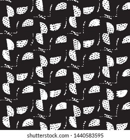 Abstract grunge grid stripe halftone background pattern. Black and white line vector illustration