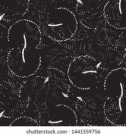 Abstract grunge grid stripe halftone background pattern. Black and white line vector illustration