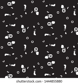 Abstract grunge grid stripe halftone background pattern. Black and white line vector illustration