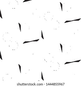 Abstract grunge grid stripe halftone background pattern. Black and white line vector illustration