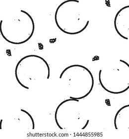 Abstract grunge grid stripe halftone background pattern. Black and white line vector illustration