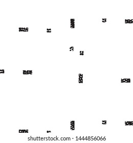 Abstract grunge grid stripe halftone background pattern. Black and white line vector illustration