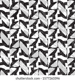 Abstract grunge grid stripe halftone background pattern. Spotted black and white line vector illustration
