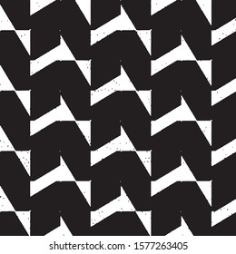 Abstract grunge grid stripe halftone background pattern. Spotted black and white line vector illustration