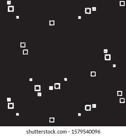 Abstract grunge grid stripe halftone background pattern. Black and white line vector illustration