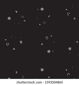 Abstract grunge grid stripe halftone background pattern. Black and white line vector illustration