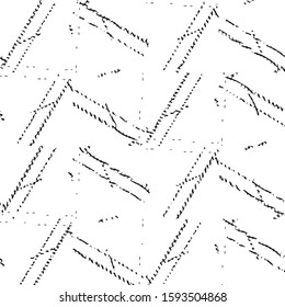 Abstract grunge grid stripe halftone background pattern. Black and white line vector illustration