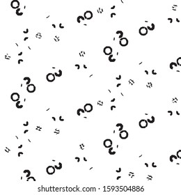 Abstract grunge grid stripe halftone background pattern. Black and white line vector illustration