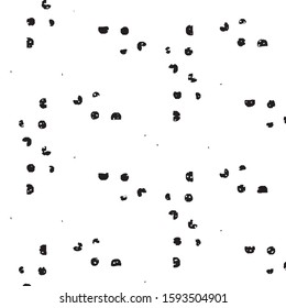 Abstract grunge grid stripe halftone background pattern. Black and white line vector illustration