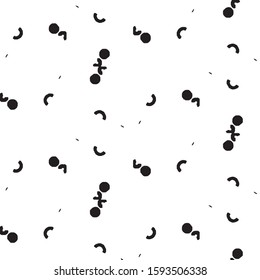Abstract grunge grid stripe halftone background pattern. Black and white line vector illustration