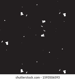 Abstract grunge grid stripe halftone background pattern. Black and white line vector illustration
