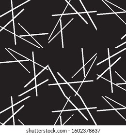 Abstract grunge grid stripe halftone background pattern. Black and white line vector illustration