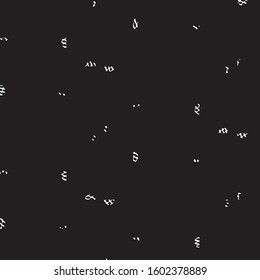 Abstract grunge grid stripe halftone background pattern. Black and white line vector illustration