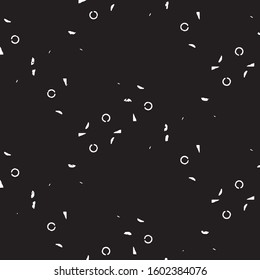Abstract grunge grid stripe halftone background pattern. Black and white line vector illustration
