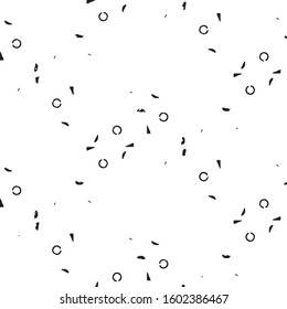 Abstract grunge grid stripe halftone background pattern. Black and white line vector illustration