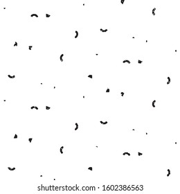 Abstract grunge grid stripe halftone background pattern. Black and white line vector illustration