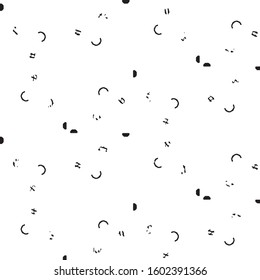 Abstract grunge grid stripe halftone background pattern. Black and white line vector illustration