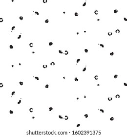Abstract grunge grid stripe halftone background pattern. Black and white line vector illustration