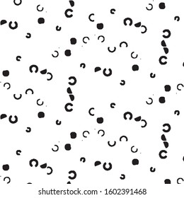 Abstract grunge grid stripe halftone background pattern. Black and white line vector illustration