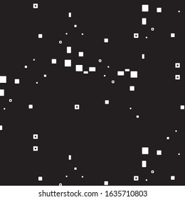 Abstract grunge grid stripe halftone background pattern. Black and white line vector illustration