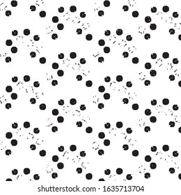 Abstract grunge grid stripe halftone background pattern. Black and white line vector illustration