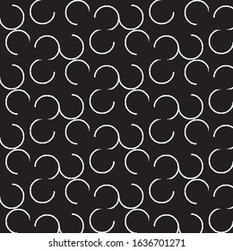 Abstract grunge grid stripe halftone background pattern. Black and white line vector illustration