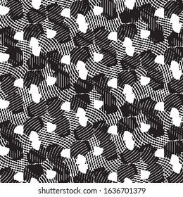 Abstract grunge grid stripe halftone background pattern. Black and white line vector illustration
