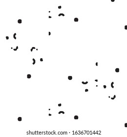 Abstract grunge grid stripe halftone background pattern. Black and white line vector illustration