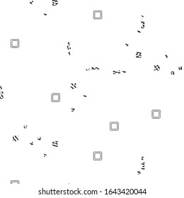 Patrón de fondo de medio tono de la banda de grieta abstracta. Ilustración vectorial de línea negra y blanca