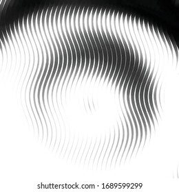 Abstract grunge grid stripe halftone background pattern. Black and white line vector illustration