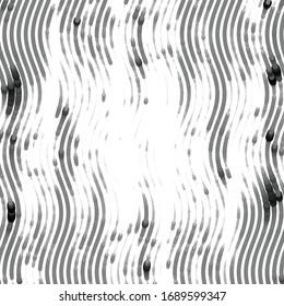 Abstract grunge grid stripe halftone background pattern. Black and white line vector illustration
