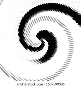 Abstract grunge grid stripe halftone background pattern. Black and white line vector illustration