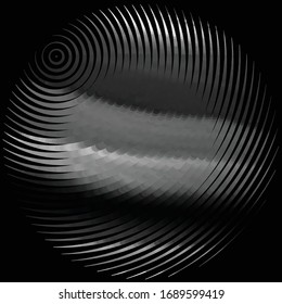 Abstract grunge grid stripe halftone background pattern. Black and white line vector illustration