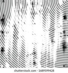 Abstract grunge grid stripe halftone background pattern. Black and white line vector illustration
