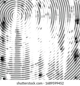 Abstract grunge grid stripe halftone background pattern. Black and white line vector illustration