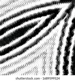 Abstract grunge grid stripe halftone background pattern. Black and white line vector illustration
