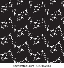 Abstract grunge grid stripe halftone background pattern. Black and white line vector illustration