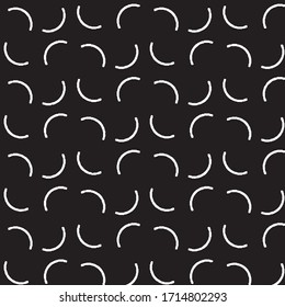 Abstract grunge grid stripe halftone background pattern. Black and white line vector illustration