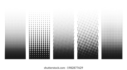 Abstract grunge halftone distorted shapes background design 